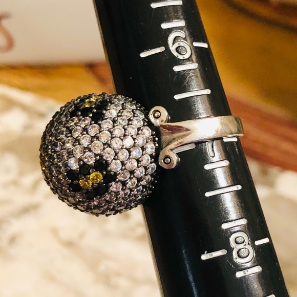 Stunning sterling Silver ring CZ SPINEL - Picture 6 of 7